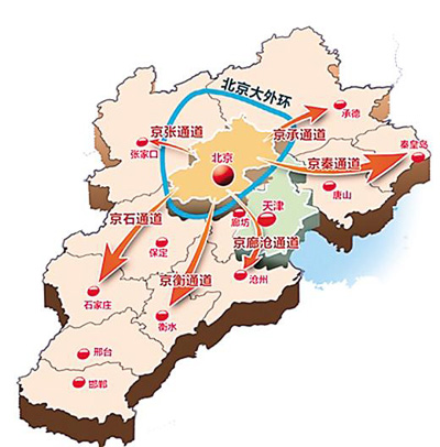 石家庄,保定,廊坊,沧州,邯郸等城市已接入其中.